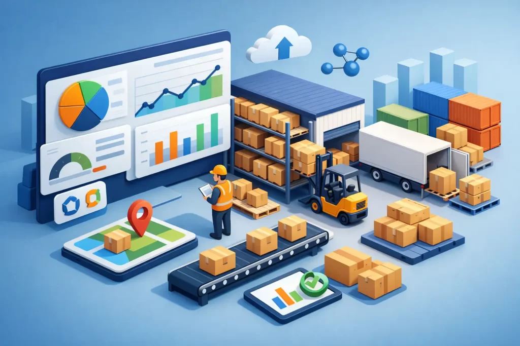 Tableau de bord logistique entrepôt utile