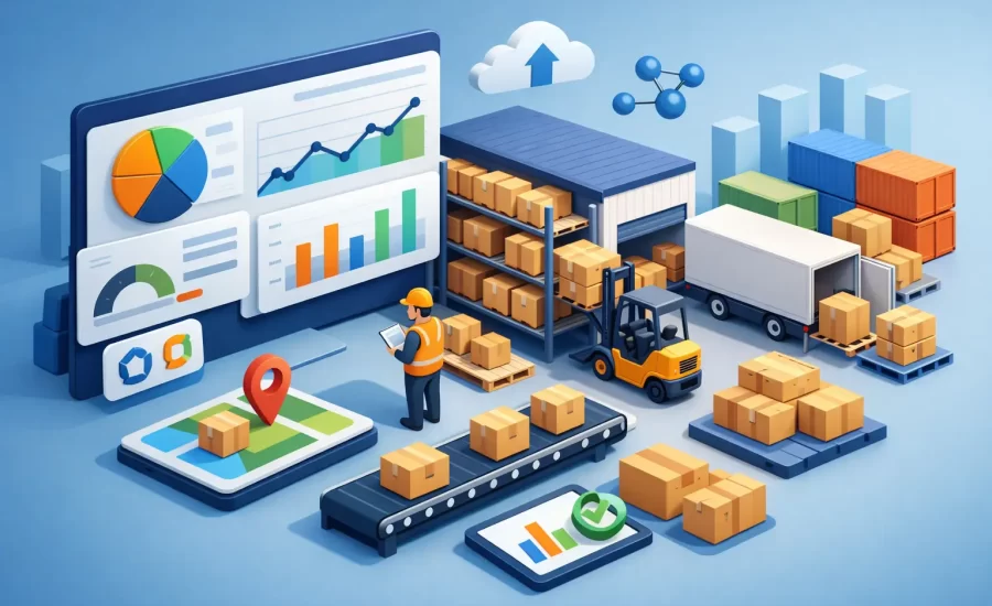 Tableau de bord logistique entrepôt utile