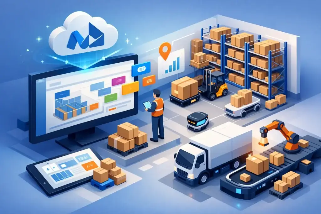 WMS Microsoft Dynamics 365 en entrepôt