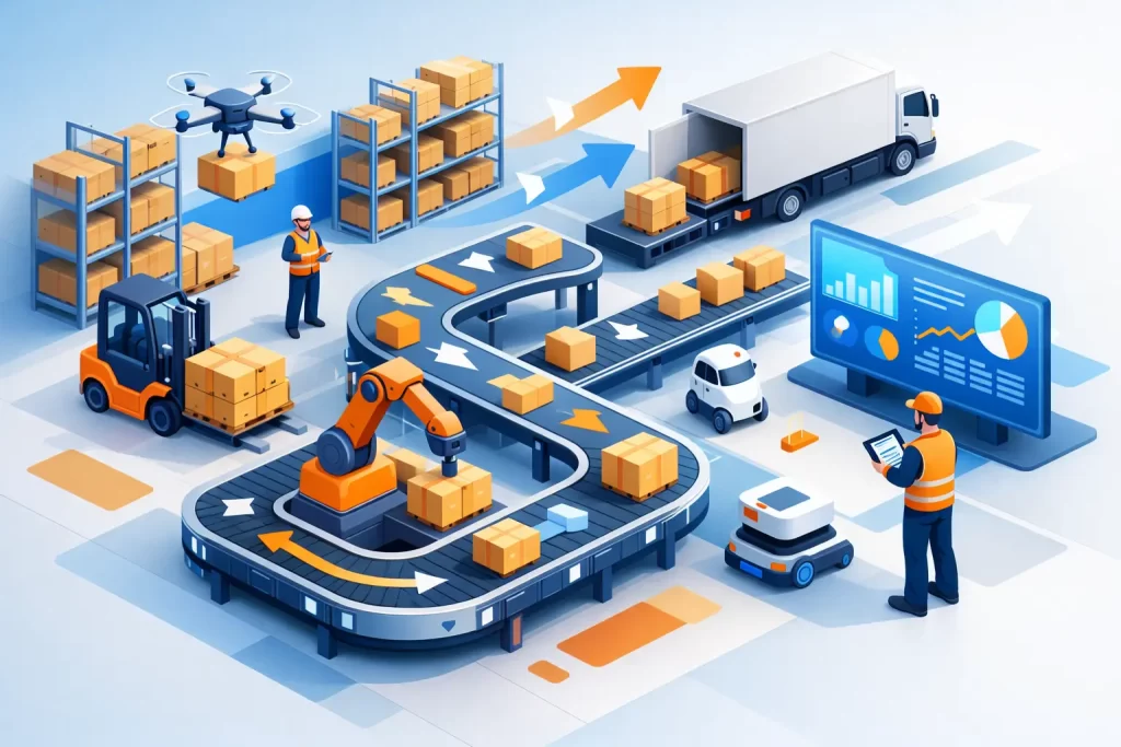 Optimisation des flux logistiques en entrepôt