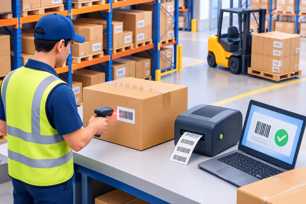 Guide étiquetage logistique GS1 en entrepôt